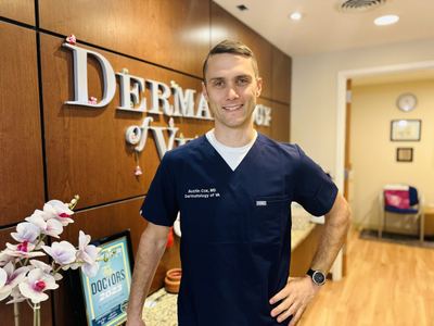 Dr. Austin Cox, board-certified dermatologist at Dermatology of Virginia