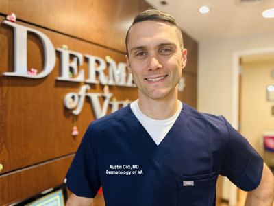 Portrait of Dr. Austin Cox, board-certified dermatologist