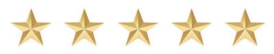 Five out of five star rating
